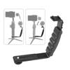 Handle Grip Mount L-Type Bracket With Cold Shoe 1/4'' Adapter Stand for Smooth Q2 4 OSMO Mobile 3 Gimbal Stabilizer