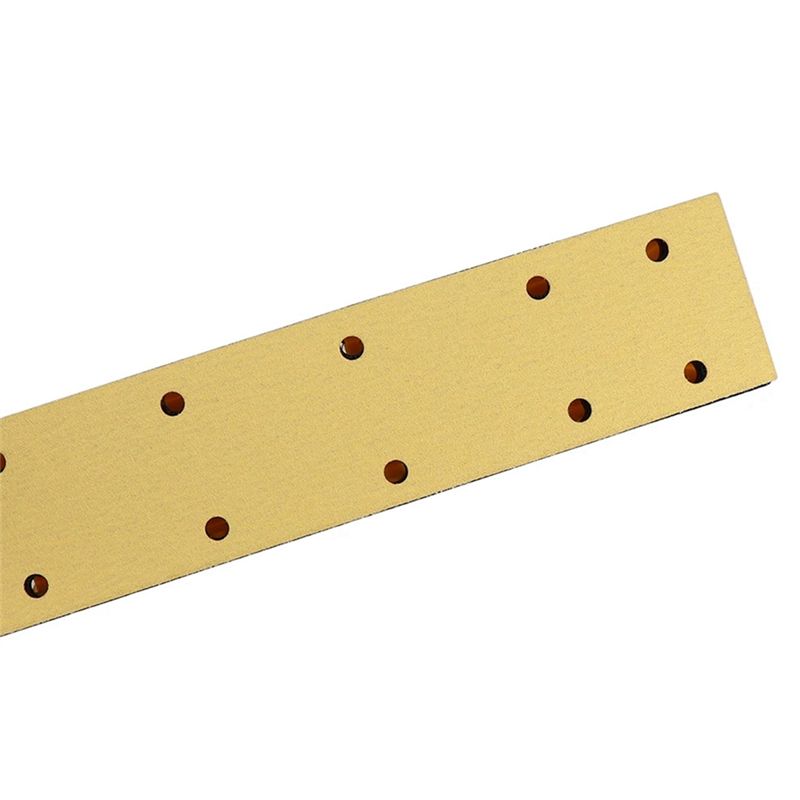 50PCS Rectangular Dry Sandpaper 14 Holes 70X420mm Car Sanding Polishing Sandpaper Air Sander Self-Adhesive Flocking-B61B