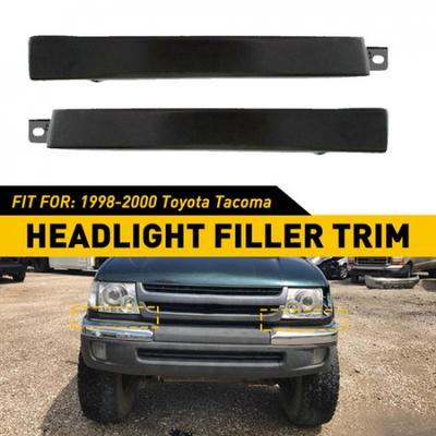 FITS Toyota 98-2000 Tacoma Bumper Pickup Headlight Grille Filler Trim Panels Set