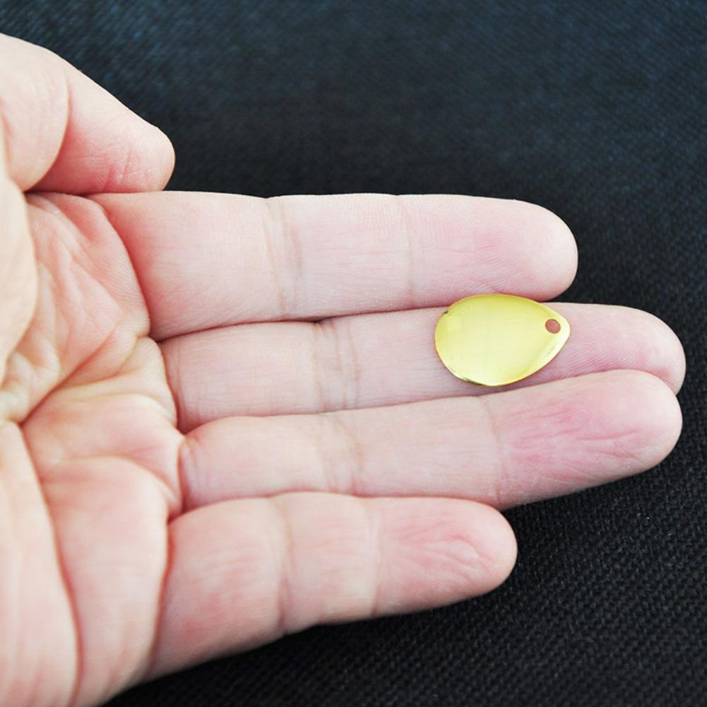 80PCS Gold and Silver Fishing Spoon Rigs with Box Fishing Spinner Blades Fishing Lure Accessories