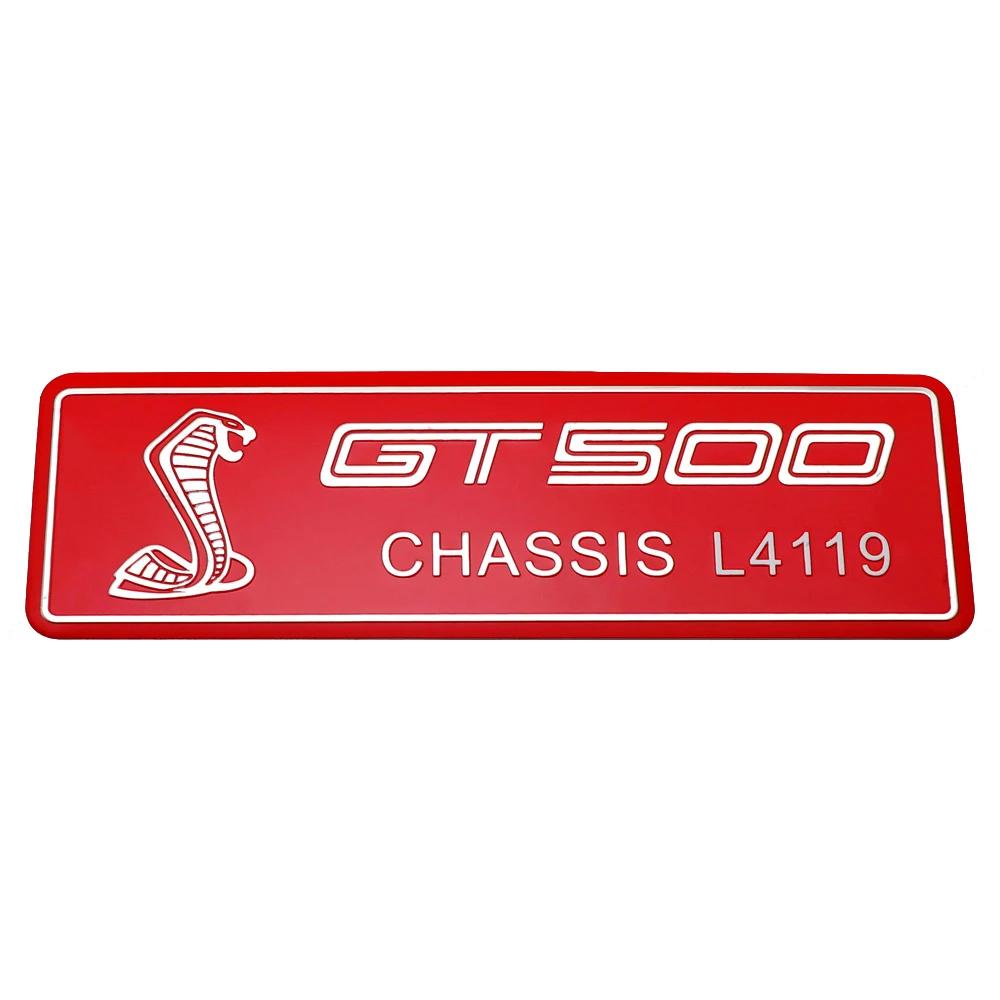 FETG4 Alloy GT350 GT500 Logo Car Body Emblem Rear Trunk Badge Sticker for Ford Shelby Fiesta Focus Mondeo Kuga Ranger Mustang Everest