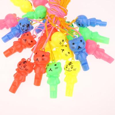 25 Stück Zufälliger Stil Niedliches Tier Katze Plastikpfeife Schiedsrichter Sport Cheerleading Spielzeug Und Kinder Kinder Geburtstagsfeier Gastgeschenke Geschenke