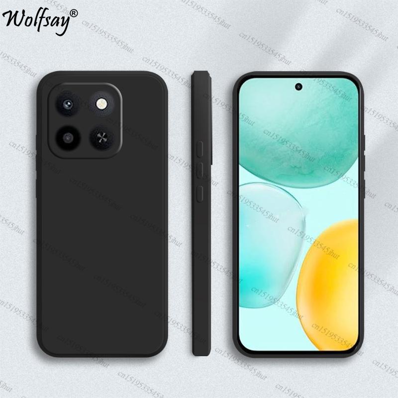 Case For Honor X6C Case Shockproof Soft TPU Original Liquid Silicone Back Case For Honor X6C Cover For Honor X6C Funda 6.61 inch