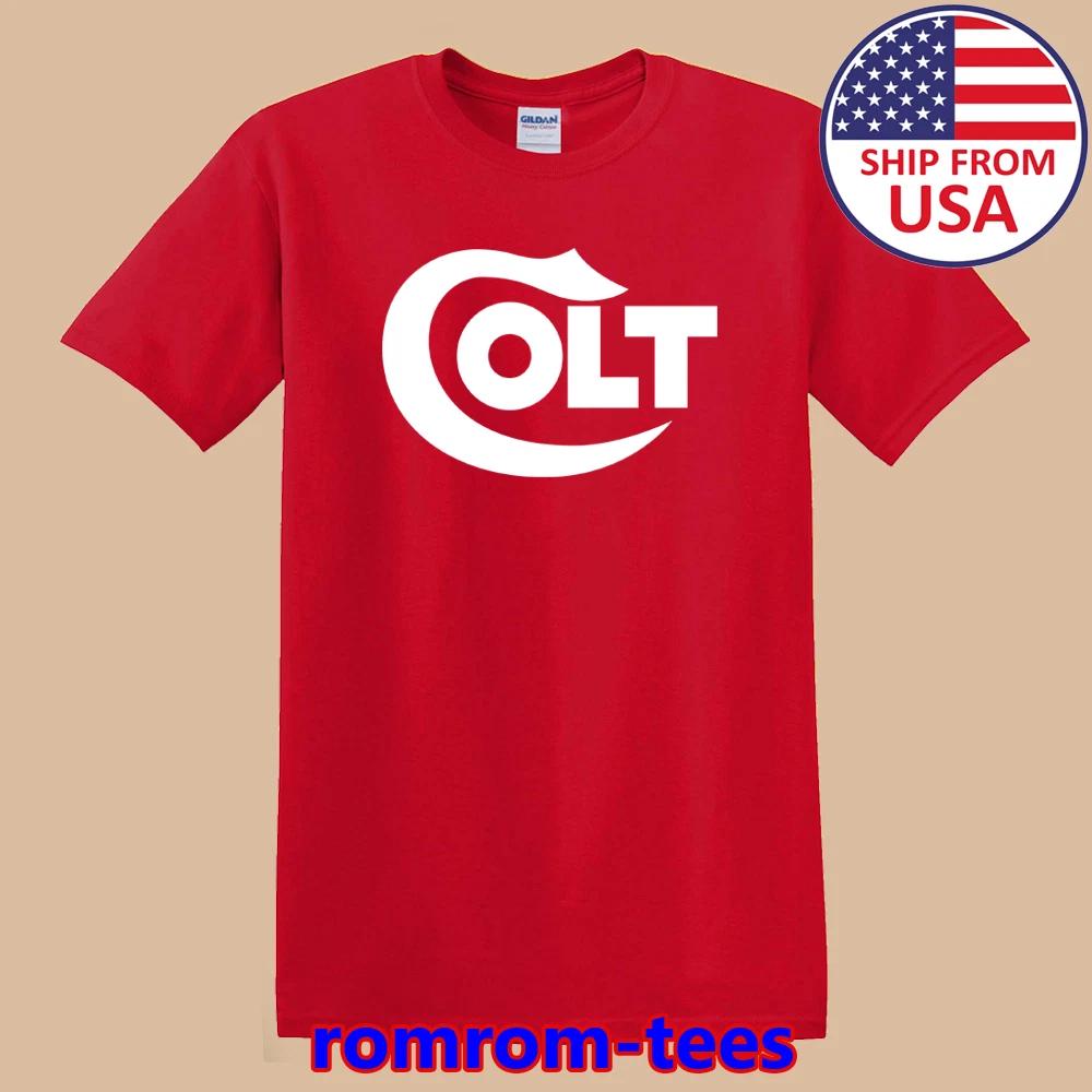 Colt Firearms Gun Red Size S-5XL 3XL