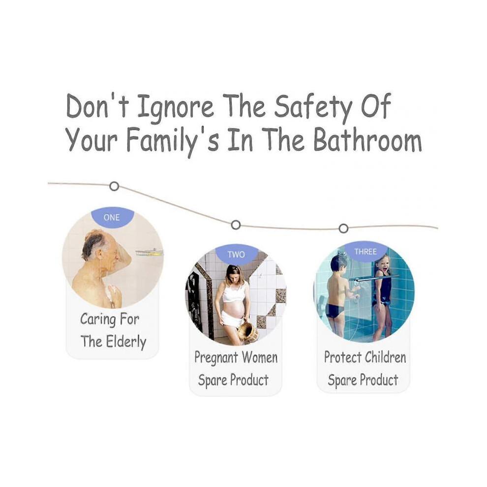 Non Slip Bath Mat Shower Mats with Feet Massage, Eco-Friendly PVC Anti Mould Bathroom Bathtub Mat,40 x 70cm