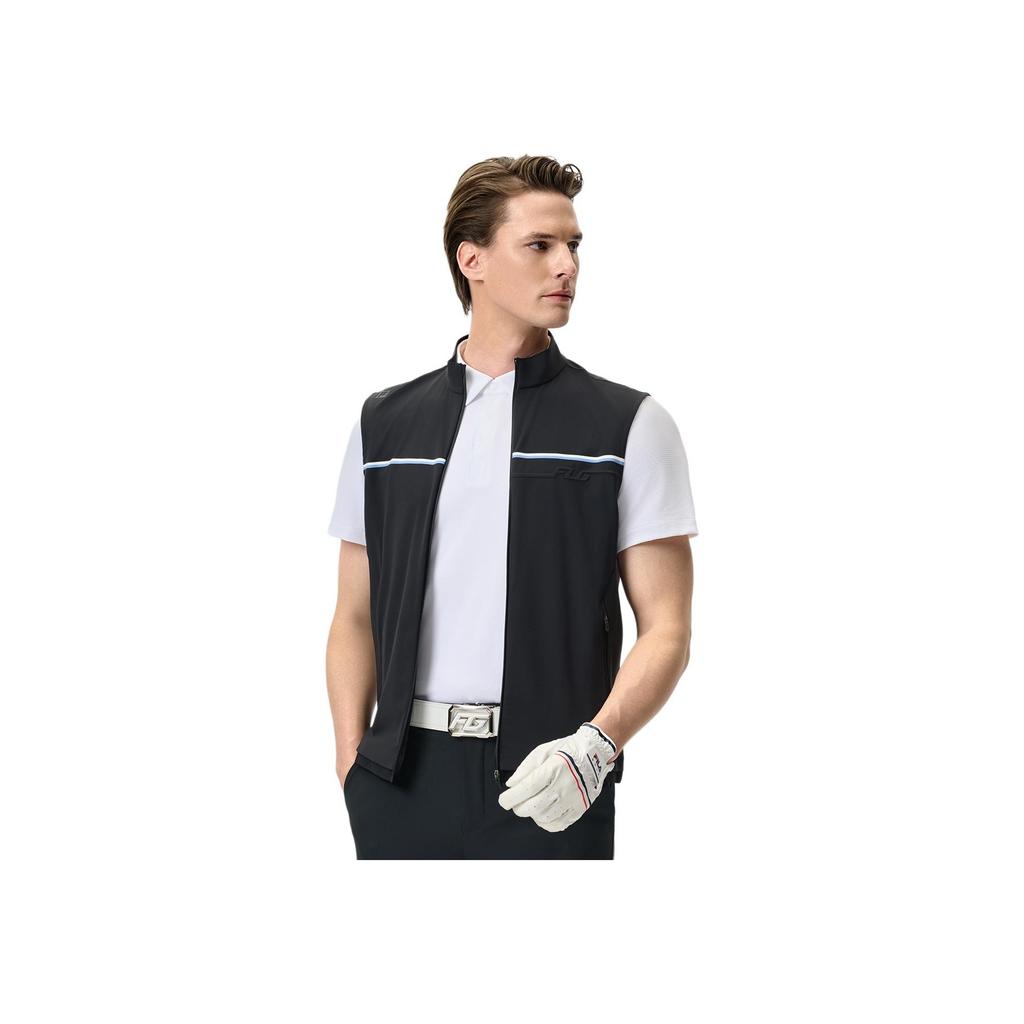 New FILA Golf Series SS25 Vest Men's Pitch Black BK A11M525501F-BK