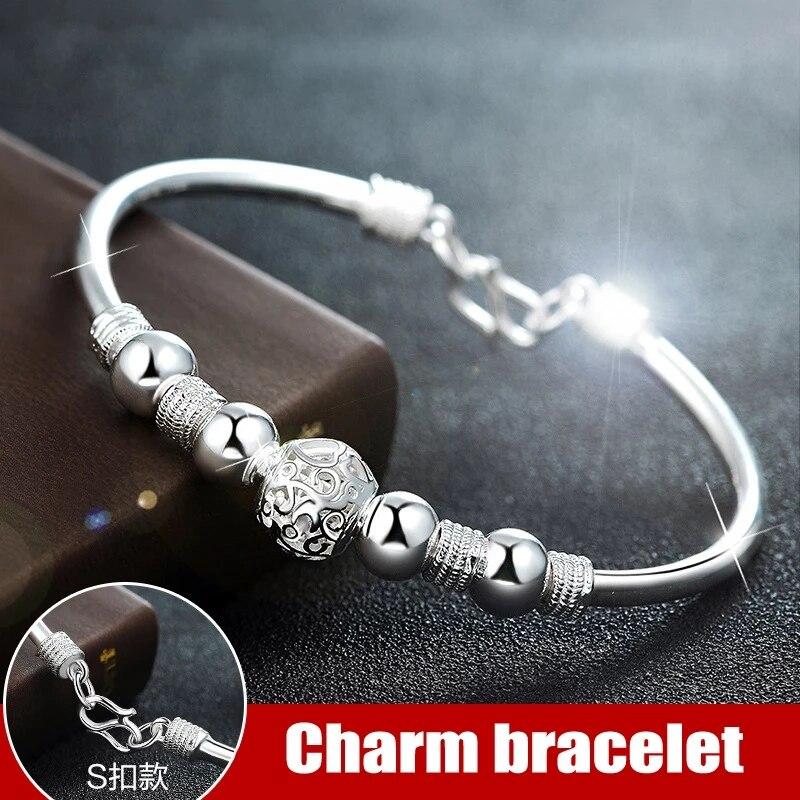  Color Color Lucky Beads Charm Friendship Cuff Bracelets Bangle Graceful Adjustable For Women Bridal Wedding Occasion Jewelry Sl096Elegant Charm