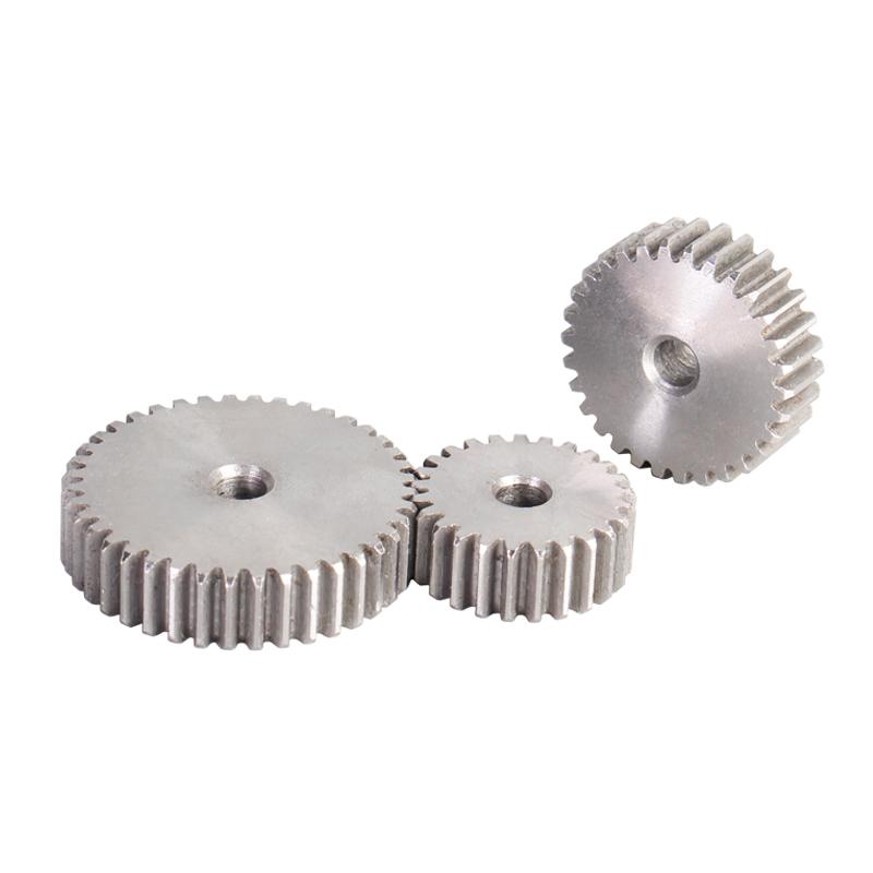 1M Spur Gear 42T/43T/44T/45T/46T/47T/48T/49T/50T/51T/52T/53T/54T/55T/56T 45# Carbon Steel Thickness 10mm