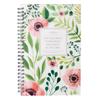 Beautiful Wirebound Notebook Ecclesiastes 3:11 Floral Design Spiral Bound PVC Cover 128 Lined Pages Scripture Inspirational Gift