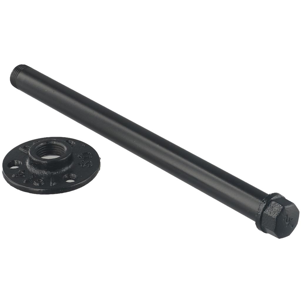 Industrial Pipe Shelf Bracket Rustic Retro Black Decor Display Wall Mounted