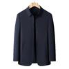 Middle-aged Men's Lapel Jacket Spring and Autumn Business Casual High-end Dad Jacket Versatile