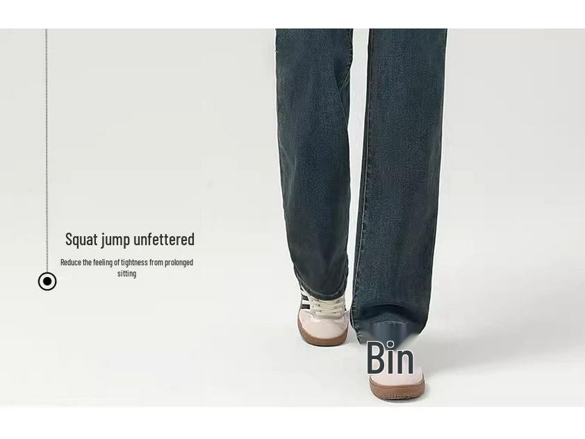 2025 Women's High-Waisted Vintage Straight-Leg Jeans for Spring and Autumn