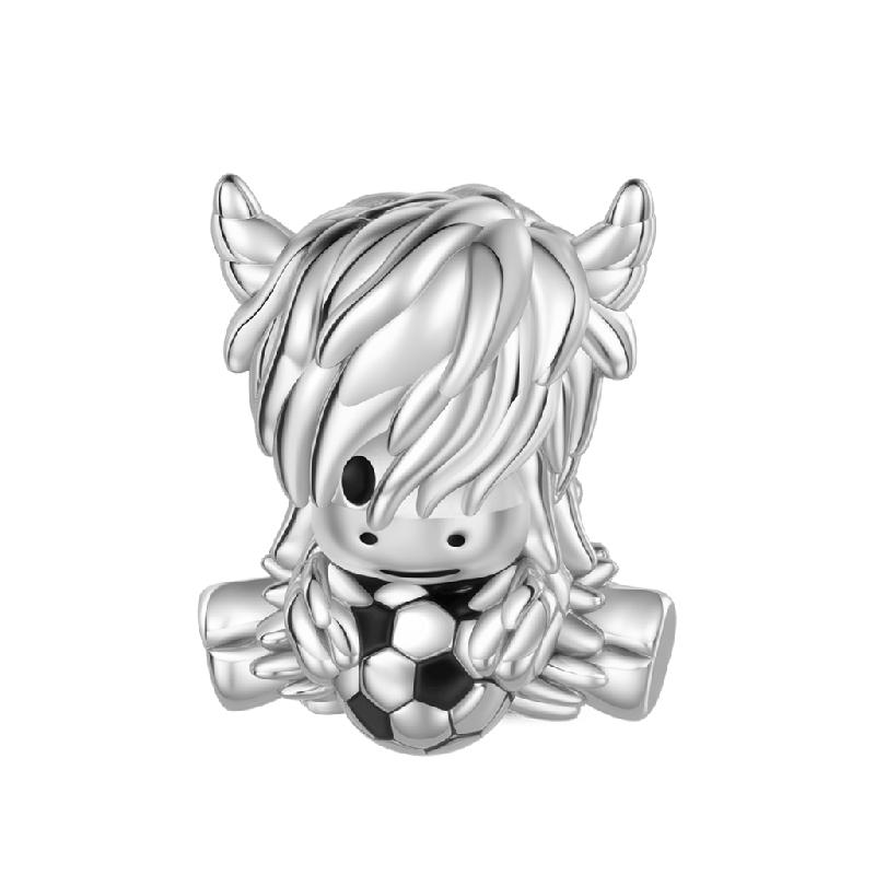 925 Silver Pet Charm Pendant Penguin Monkey Lion Paw Print DIY Bracelet Jewelry Gift for Women Fashion