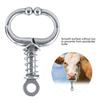 Stainless Steel Bull Cow Cattle Nose Ring Husbandry Accessory(Spring Nose Pliers)