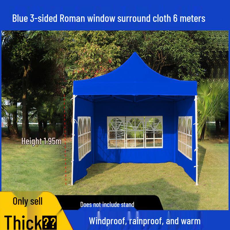 Transparent Tent Side Panel: Windproof & Waterproof Outdoor Canopy Enclosure with Thick Fabric and Durable Edging