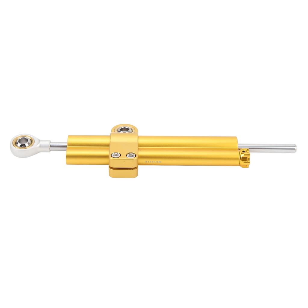 Motorcycle Steering Damper Stabilizer Adjustable Enhances Stability Increases Safety Universal Fit for Motorbikes Gold