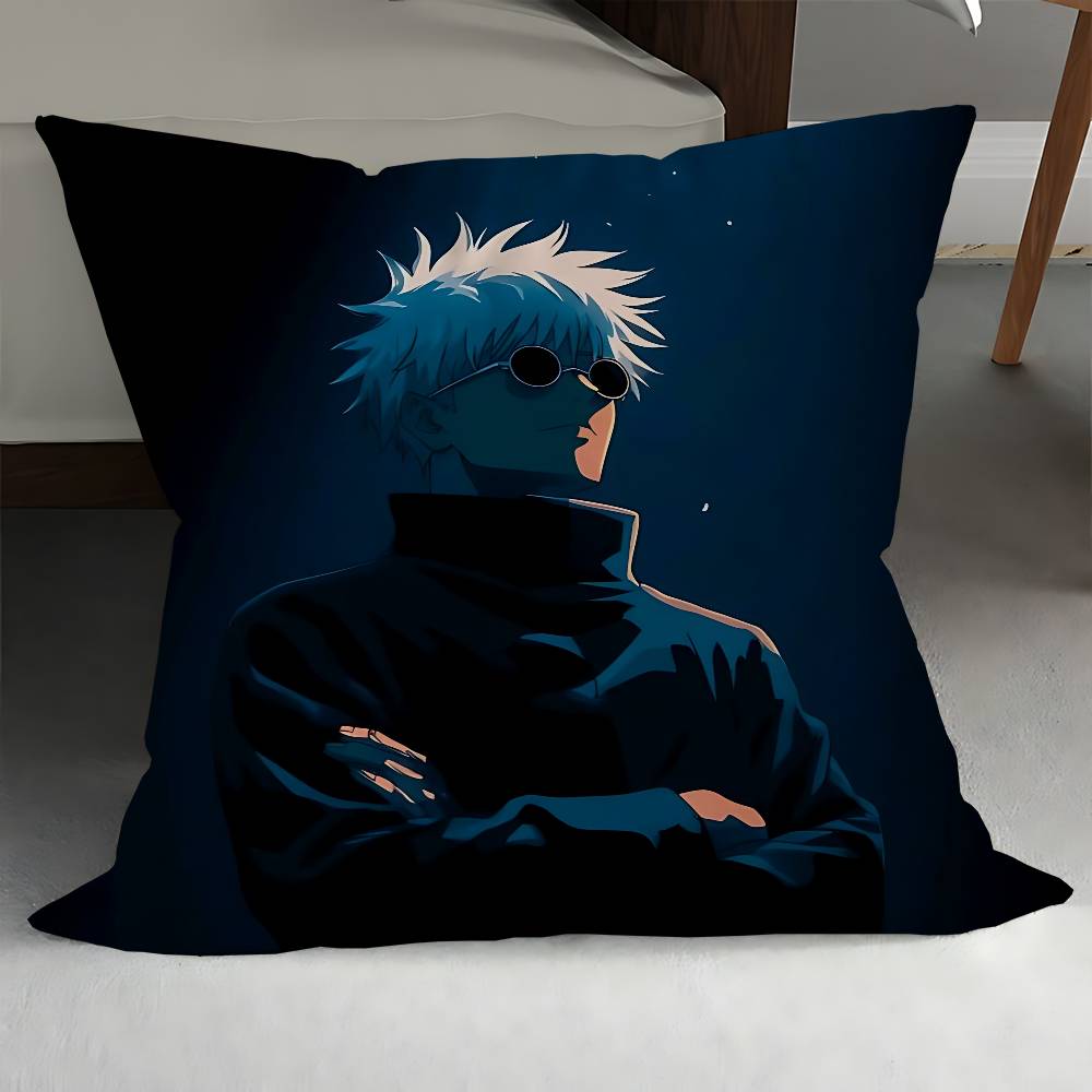 J-Jujutsu Kaisen Characters Yuji Pillow Gifts Home Office Furnishings Bedroom Sofa Car Cushion Cover Case 45x45cm