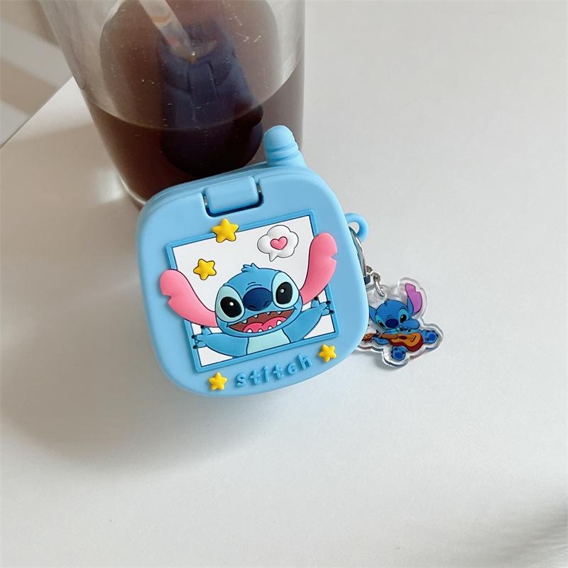 Stitch Flip Phone for Airpods4 Apple Bluetooth Wireless Headset Cover 1/2/3 Generation Pro2 Silicone