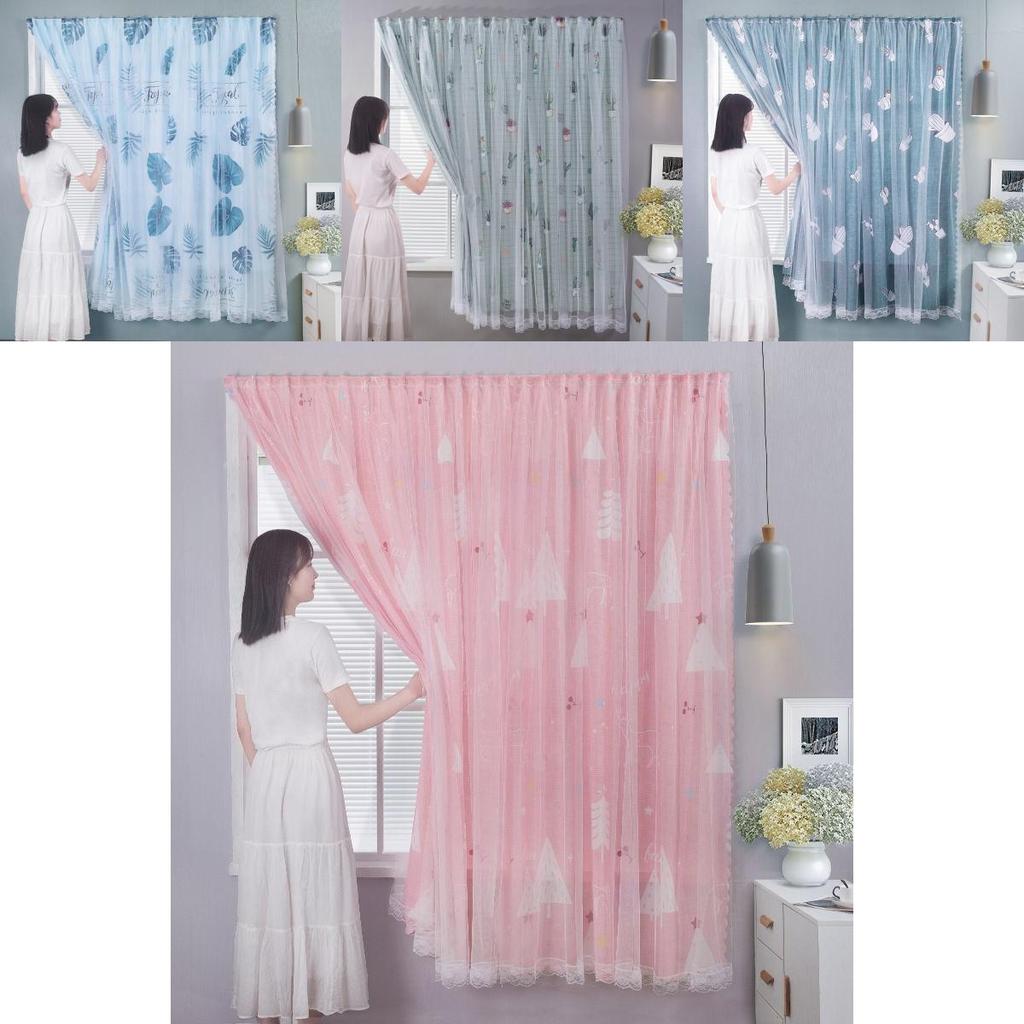 Stylish Self-adhesive Blackout Curtain Panel With Velcro For Modern Window Treatments And Shading