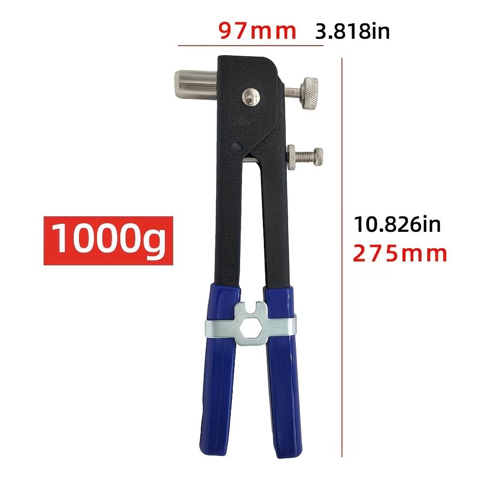 156-teiliges manuelles Nietwerkzeug-Set mit verschiedenen Nietmuttern & -köpfen - Ideal für Metall-/Kunststoffnieten, DIY-Reparaturen & Möbelmontage