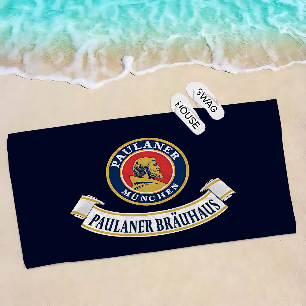 German Beer P-Paulaners Microfiber Beach Towel Absorbent Quick Dry Soft Yoga Swimming Resort Mountain Climbing Towel