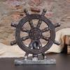 Hartsdekorationer i vintage stil med skeppsankare och hjul, Konstnärligt hantverk för heminredning, bar eller kaffebursdisplay