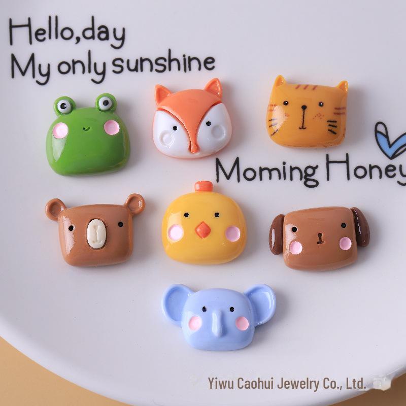 

Shiny Cartoon Animal Hairpin - Elephant and Frog Design