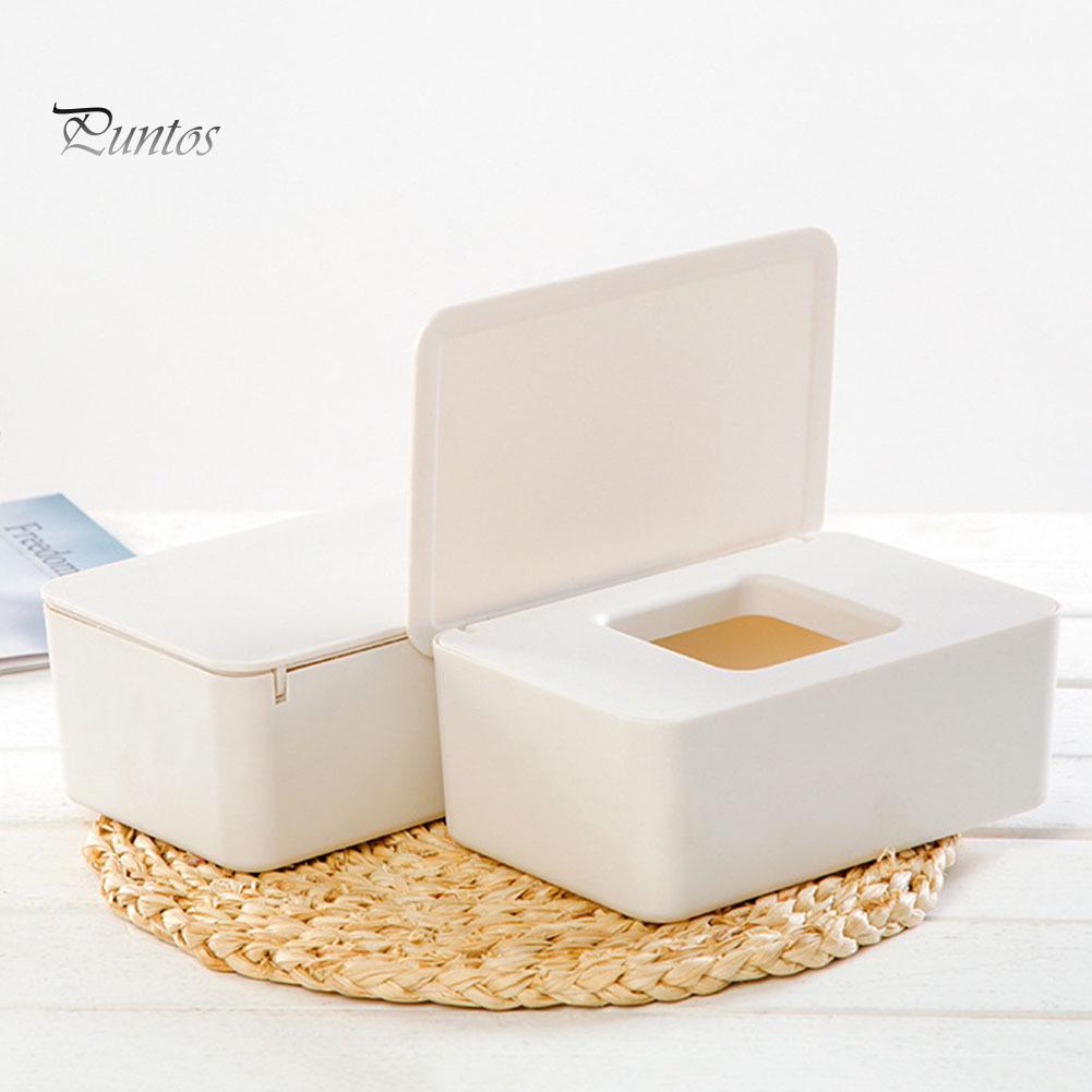 Puntos Haushalt staubdicht Nasswischen Aufbewahrungsbox Papier Tissue Aufbewahrung Organizer Fall