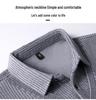 Men's 2025 Winter Knit Sweater with Shirt Collar - Plus Velvet, Thick, Warm, Long Sleeve, Fake Two-Piece Design for Middle-Aged