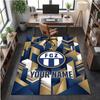 Crystal Velvet Rug FC Zürich Print Custom Name Text Floor Mat Home Decor