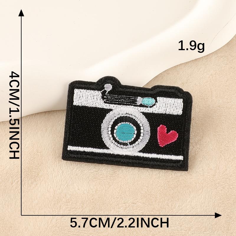 Embroidery label rainbow lipstick cloth logo badge clothing accessories European and American style patch sticker embroidery cloth sticker