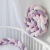 Handmade Bed Bumper Soft Plush Braided Pillow Baby Crib Bumper Crib Protector  Baby Bed