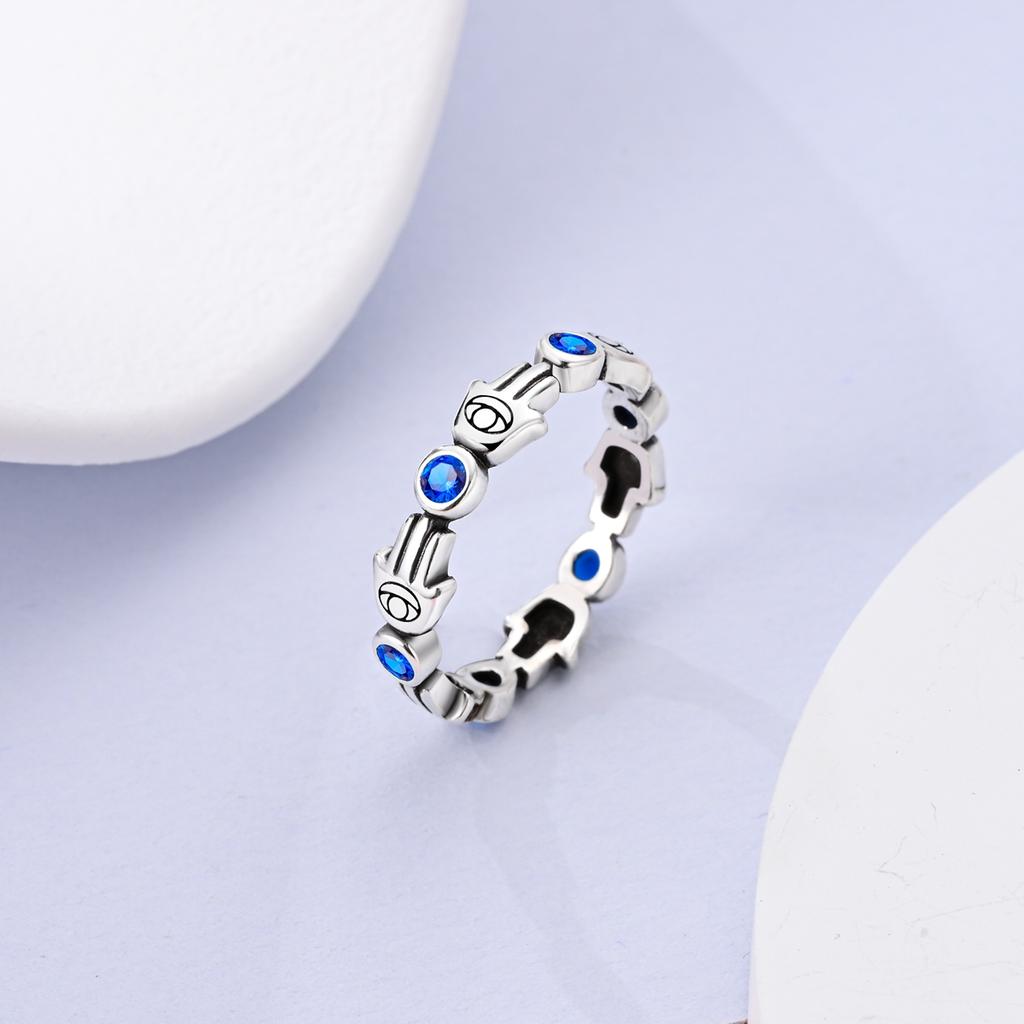 Copper Plated Mystic Star Shape Ring Infinite Love Authentic Design Zircon CZ Wedding Rings Jewellery Women Gift