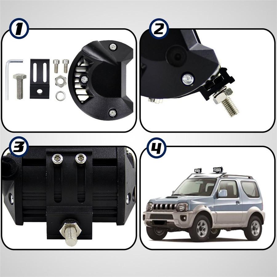 

5D 30W Led Work Light Spot Light 4 Inch 3000LM 4WD Offroad Driving Headlight Fog