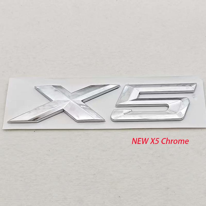 NEW 3D ABS Car Styling Logo X3 X5 Rear Trunk Badge Sticker Emblem Decals For BMW X3 X5 Auto Tail Accessories Ue2