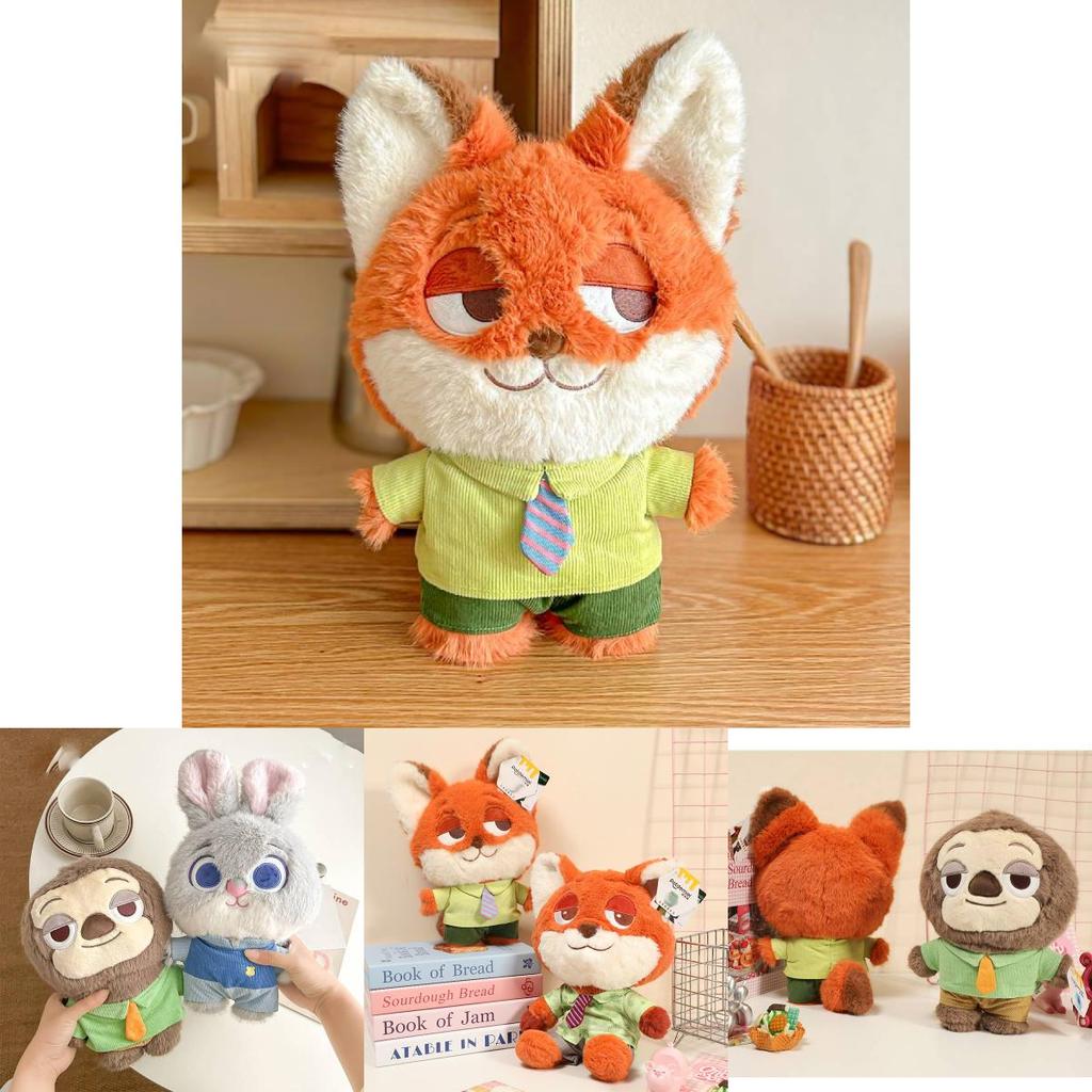 Adorable Disney Zootopia Judy Nick Wilde Police Plush Toy Soft And Cuddly Doll