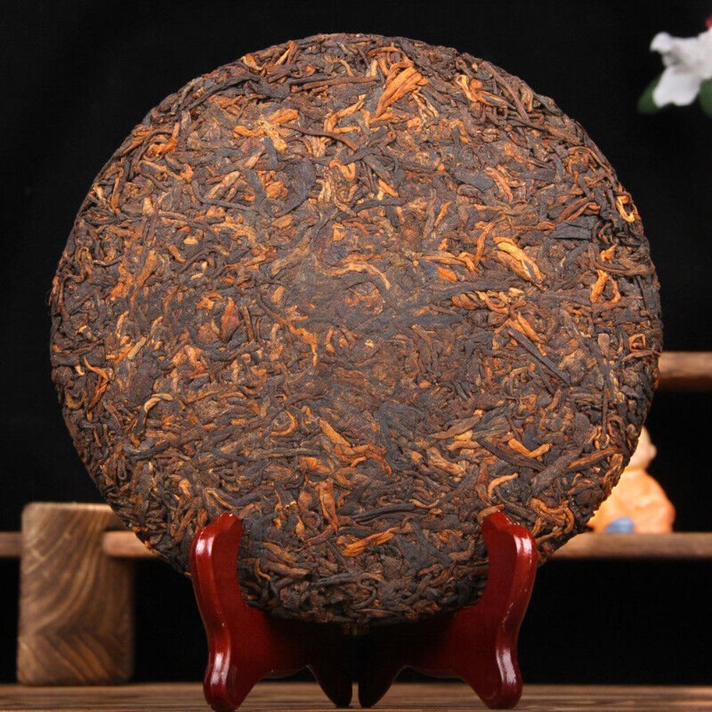 2024 Buz Adası Kadim Ağaç Olgun Pu-erh Çayı - Yunnan Lao Zhai Kek 357g