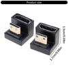 Flexible Space Saving USB C Male To Female Adapter Durability Metal Construction Quick Connection For Laptop Tight Space