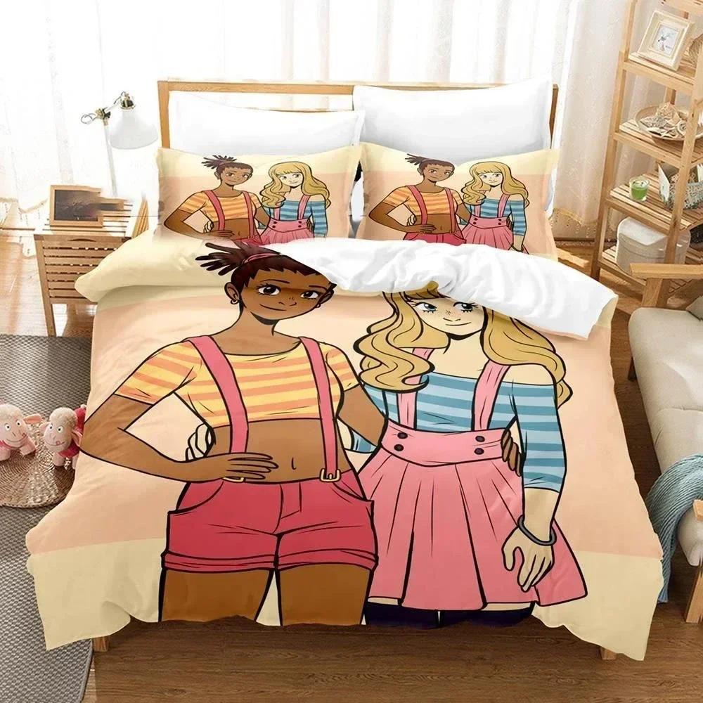 3D Carole & Tuesday Bedding Set Duvet Cover Sheet Printed Bed Set Pillowcase Bed Full Queen King Size Comforter Bedroom