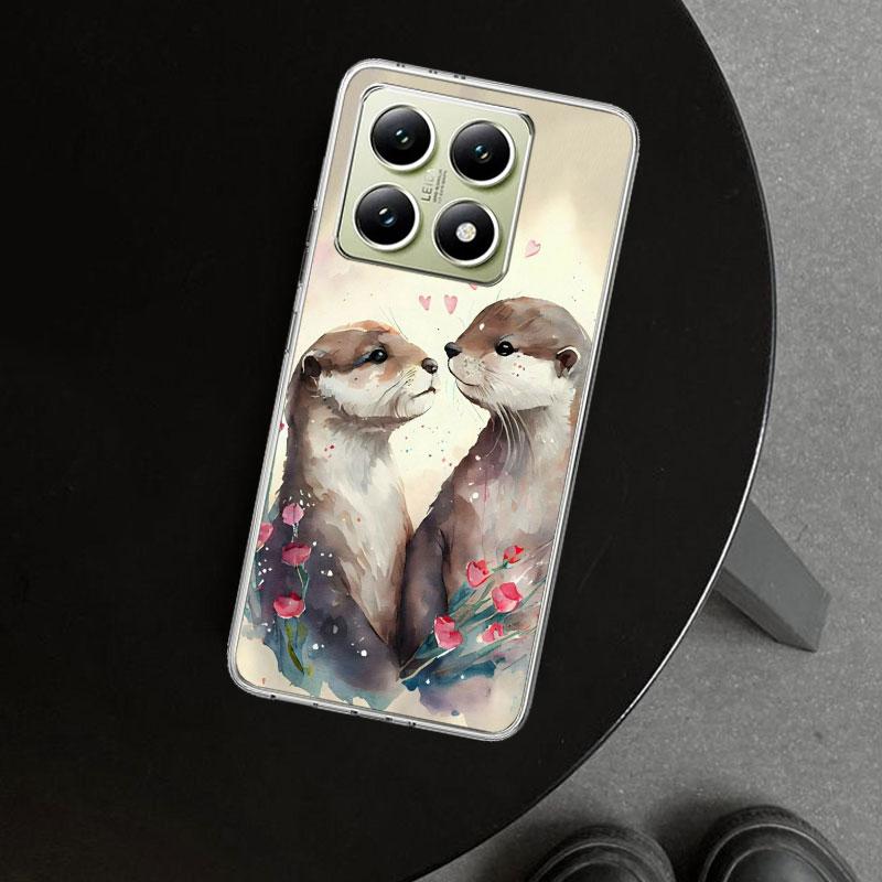 Animal Otter Cute Cartoon Phone Case Cover for Xiaomi Redmi Note 15 14 13 12 11 Pro Plus 14S 12S 11S 11T 11E 10S 10 Customized F