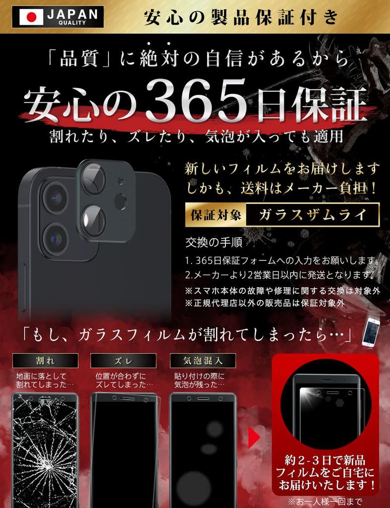 Glass Samurai iPhone12 Kamerafolie Schwarz Metall Aluminiumlegierung Schutzfolie OVER's 282-mc-bk