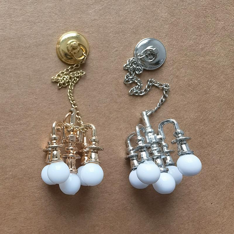 1Pc 1/12 Miniature Dollhouse Ceiling Lamp Hanging Lamp Mini Led Light Model
