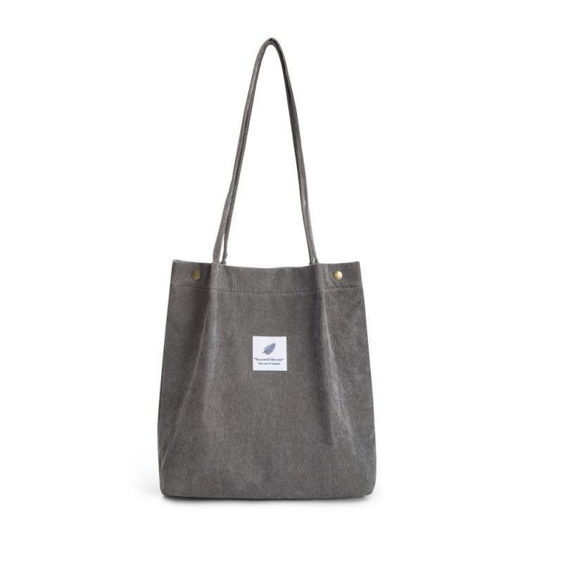 Fashionable Ladies Travel Messenger Handbag Made Of Soft Corduroy Material