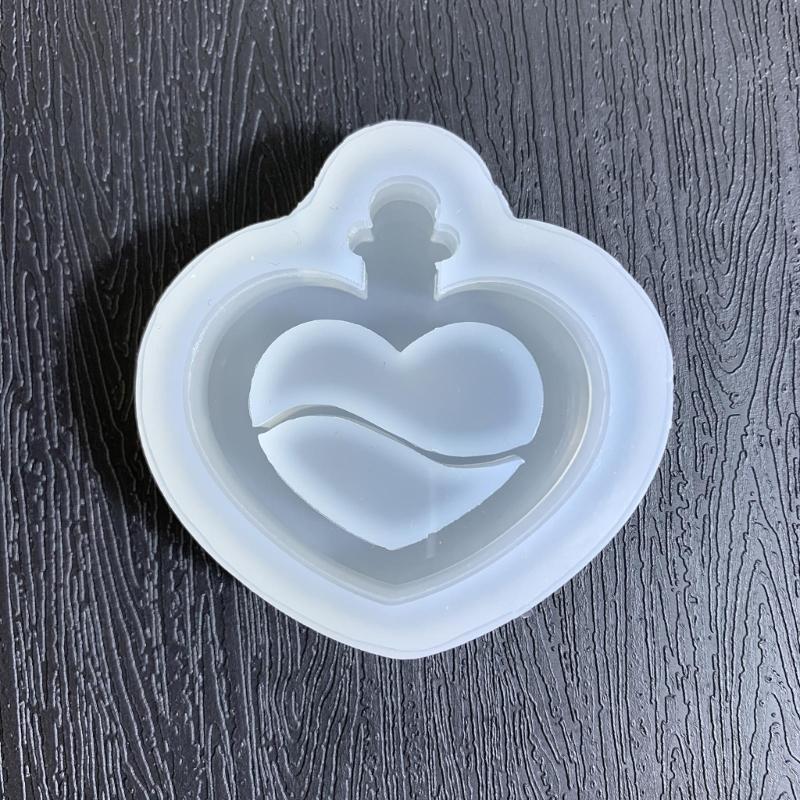 Silikon-Shaker-Form, DIY Treibsand-Epoxidharz-Guss-Shaker-Form, Schmuck-Anhänger-Herstellungsform für DIY-Handwerk
