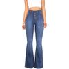 Womens Comfy Summer Elastic Waist Pockets Casual Bull-puncher