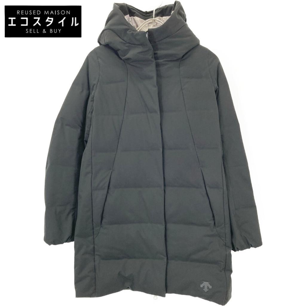 DESCENTE X Mizusawa Down DOR-G9280W Black Hooded Long Down Coat Coat M blackUsed