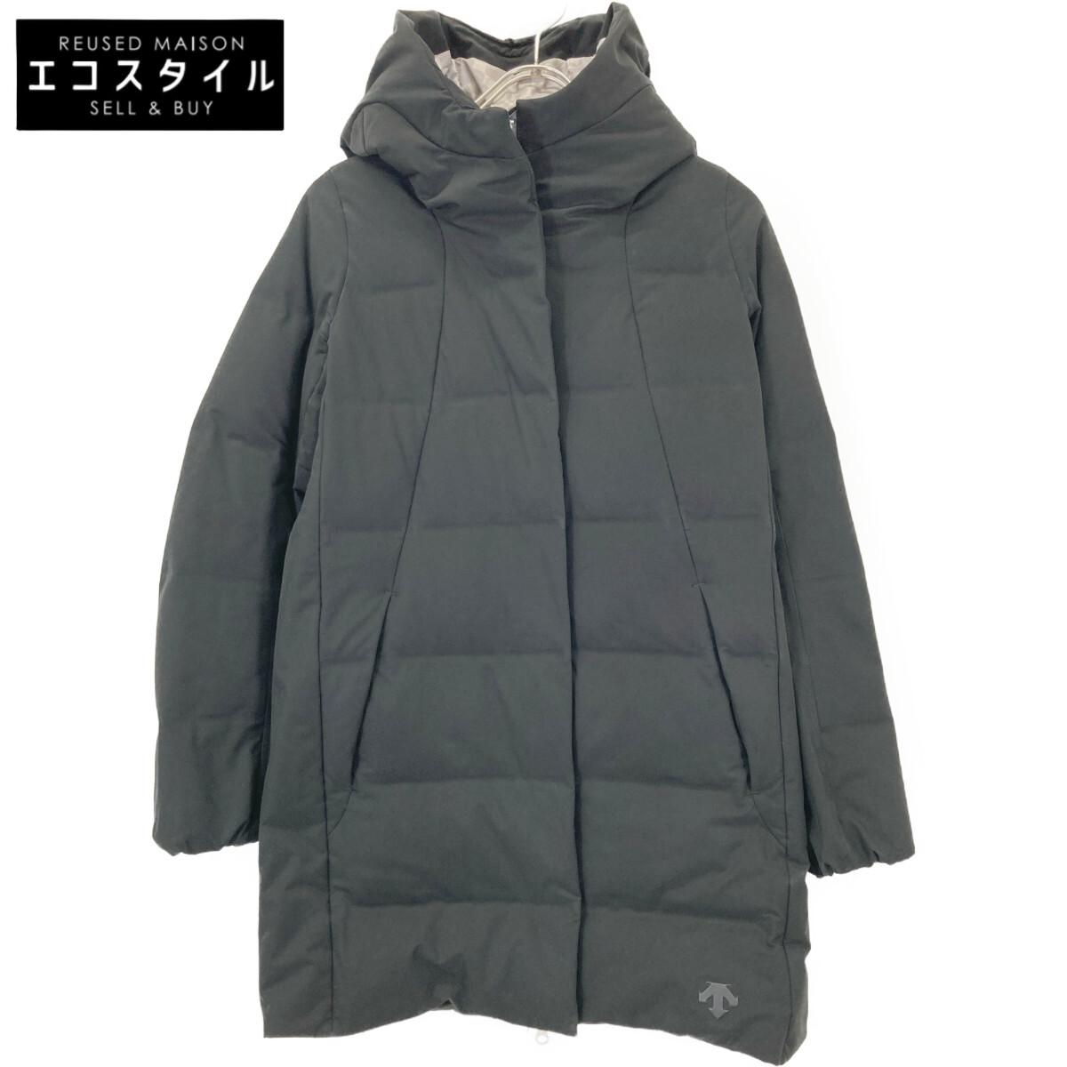 

DESCENTE x Mizusawa Down DOR-G9280W Black Hooded Long Down Coat coat M blackUsed
