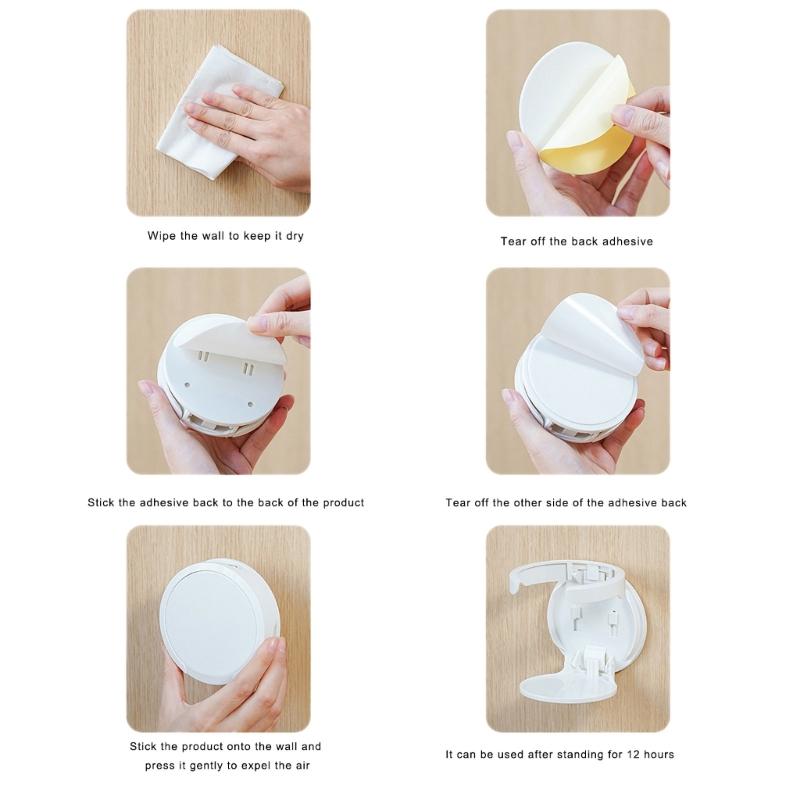 Portable Purpose Cup Holder Adhesive Mount Design For Car Office Home Strong ABS Construction Space Saving Organizer