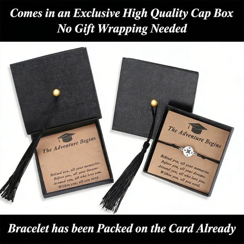 Elegant Compass Bracelet For Graduation Symbolizing Guidance And Direction In Life Journey