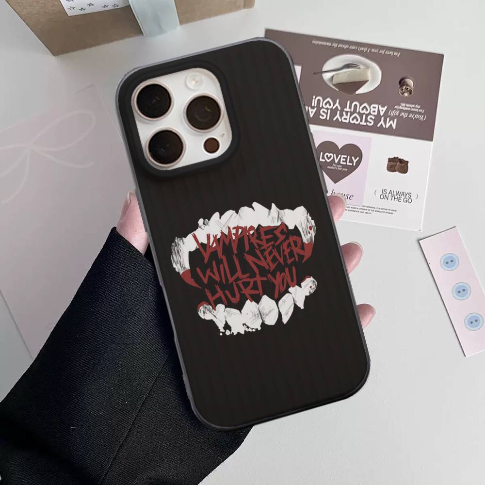 My Chemical Romance For Iphone 17 16 15 14 Plus 13 12 11 Pro Max Pro Luxury Stripe Phone Cases